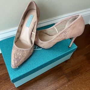 Betsey Johnson Lace Blush Pumps